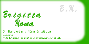 brigitta mona business card